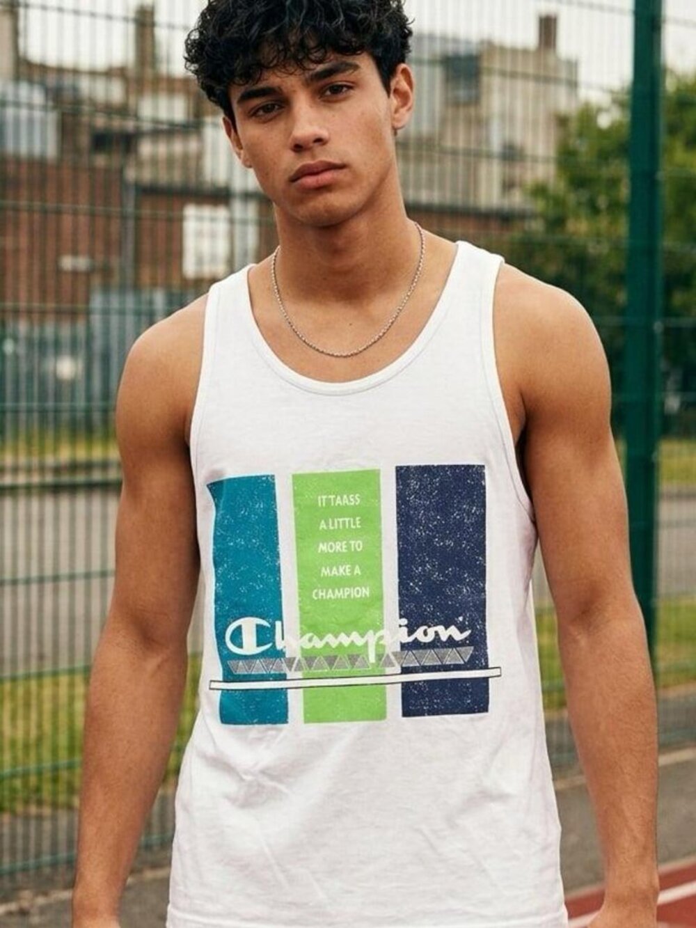 Champion Graphic Tank Top White Size XL
